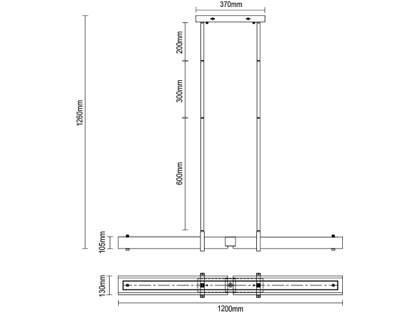 CORTEZA lampadario a sospensione 1200 - V30032 6