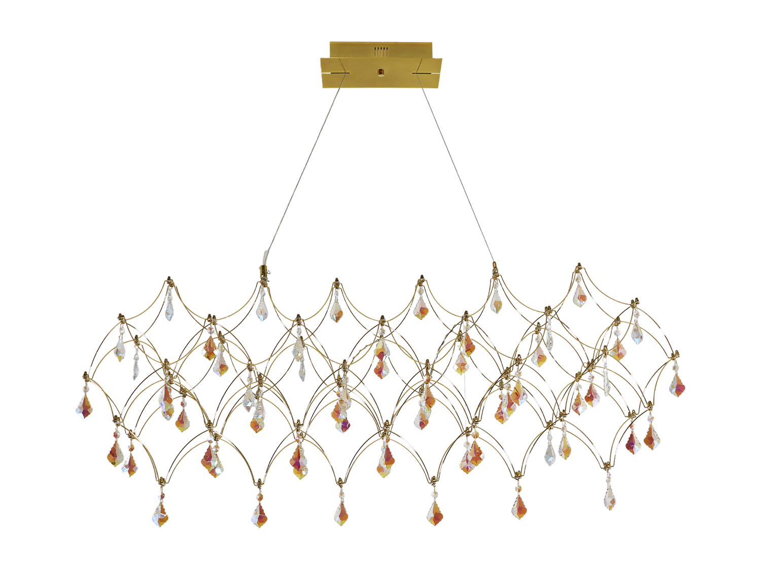 Lampade in cristallo con effetto molato per un’illuminazione elegante degli interni.