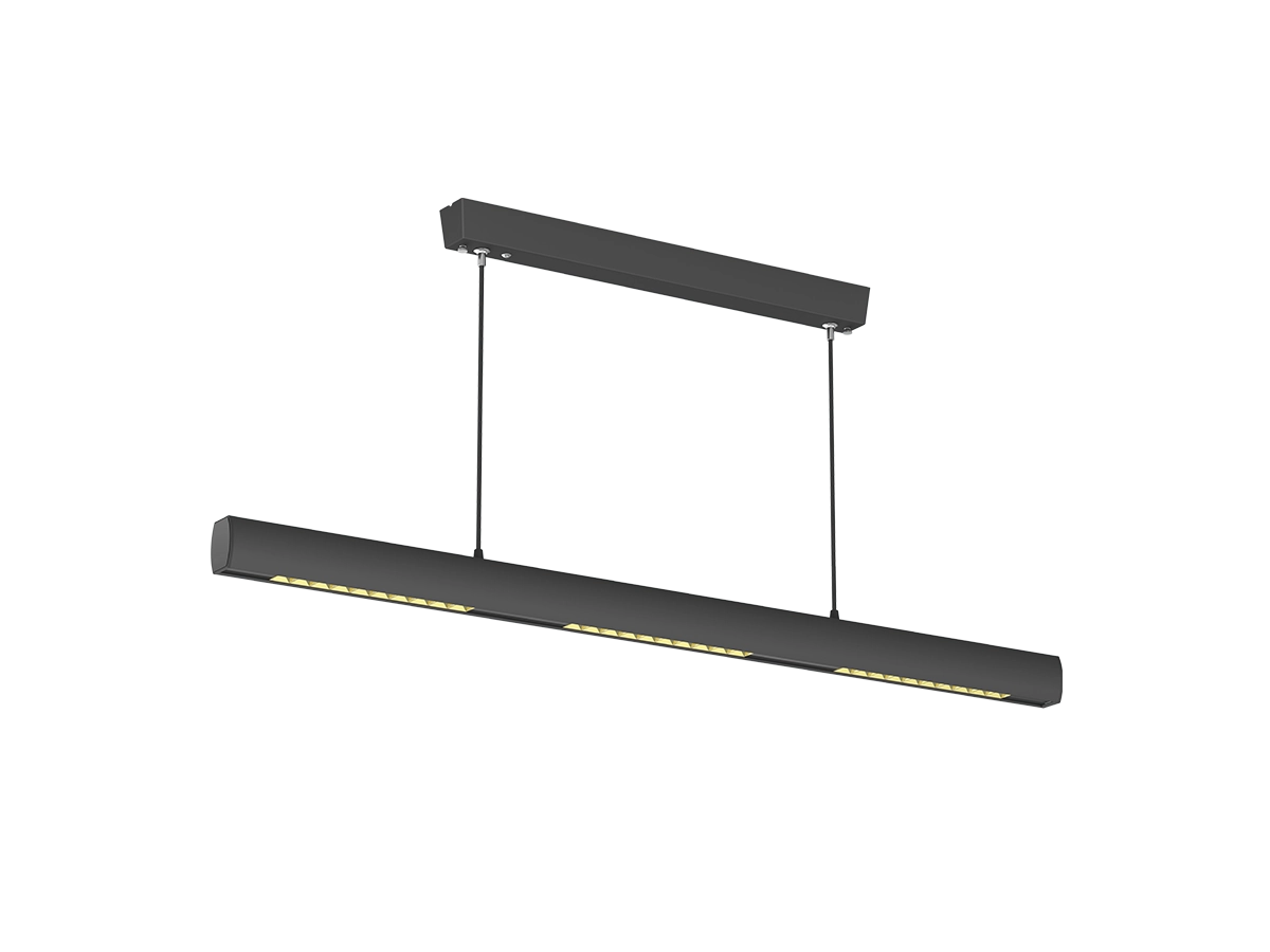 Lampade LED in alluminio aeronautico con design pulito e lavorazione precisa, che creano un’illuminazione moderna e funzionale negli interni.